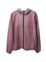 Men's Lightweight Hooded Windbreaker – Multicolor Reflective Design