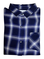 Men's Plaid Shirt – Classic & Lightweight, Navy