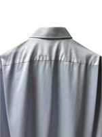 Men's Formal Shirt – Sleek Slim Fit, Metallic White