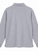 Men's Long Sleeve Polo – Classic & Versatile, Grey
