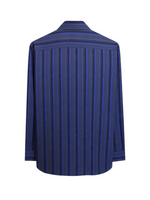 Men's Oxford Stripe Shirt – E-Z Fit Comfort, Purple