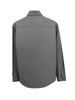 Men's Cotton Long Sleeve Tailored Fit Formal Shirt, Grey