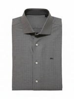 Men's Cotton Long Sleeve Tailored Fit Formal Shirt, Grey