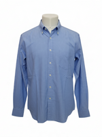 Men's Rugger Premium Cotton Long Sleeve Casual Shirt, Blue