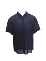 Men's Graphic Graphic Print Shirt – Lightweight & Stylish, Navy