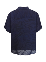 Men's Graphic Graphic Print Shirt – Lightweight & Stylish, Navy