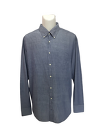 Men's Button-Down Shirt – Classic Sportswear Rugger, Indigo Blue