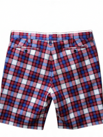 Men's Checkered Chino Shorts – Preppy Vibes, Tango Red