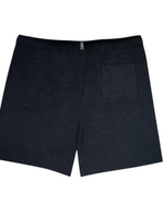 Men's Solid Slip-On Comfort Fit Pajama Shorts with Elastic Waistband, Black