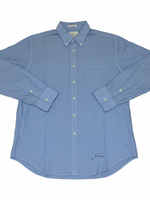 Men's Rugger Premium Cotton Long Sleeve Casual Shirt, Blue
