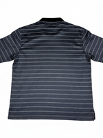 Men's Striped Polo Neck Regular Fit T-Shirt, Purple