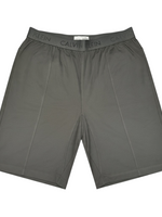 Men's Solid Slip-On Comfort Fit Pajama Shorts with Elastic Waistband, Dark Grey