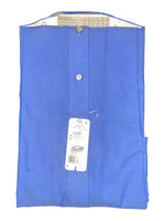 Men's Solid Long Sleeve Side Pocket Comfort Fit Formal Shirt, Blue