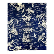 Men's Graphic Print Crew Neck T-Shirt, Navy