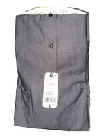 Men's Solid Long Sleeve Side Pocket Comfort Fit Formal Shirt, Grey