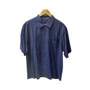 Men's Silk Shirt – Luxe & Breezy, Navy
