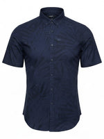 Men's Graphic Graphic Print Shirt – Lightweight & Stylish, Navy