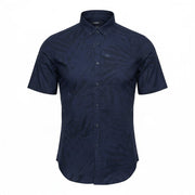 Men's Graphic Graphic Print Shirt – Lightweight & Stylish, Navy