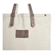 Hand-Stitched Canvas Tote – Minimalist Elegance & Functionality