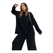 Women's Two-Piece Knit Lounge Set – Effortless Comfort
