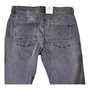 Men's Slim Fit Dark Grey Washed Jeans – Comfortable Stretch Denim