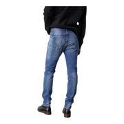 Men's Slim Fit Indigo Washed Jeans – Comfortable Stretch