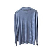 Men's Wool Zip-Up Sweater – Ultra Lightweight & Stylish, Baby Blue
