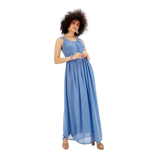 Women's Elegant Chiffon Maxi Dress – Effortless Grace