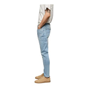 Men's Skinny Fit Light Wash Blue Jeans – Sleek & Modern Denim