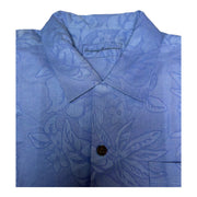 Men's Silk Shirt – Laid-Back Luxury, French Blue