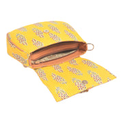Handcrafted Yellow Print Handbag & Crossbody – Bold & Chic