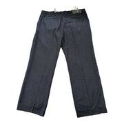 Men's Striped Wool Trousers – Sleek & Professional, Navy