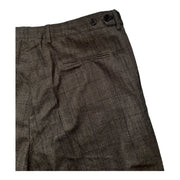 Men's Striped Wool Trousers – Classic & Sophisticated, Brown