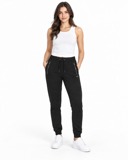 Women's Slim Fit Joggers – Functional & Stylish, Black