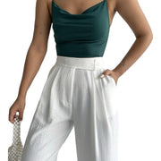 Women's Spaghetti Strap Crop Top – Sleek & Stylish