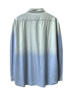 Men's Long Sleeve Casual Shirt – Handwoven Cotton, Blue