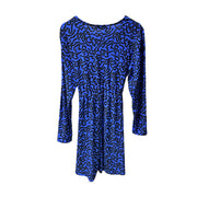 Women's Fit & Flare Dress – Bold & Elegant Statement, Blue