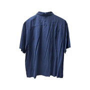 Men's Silk Shirt – Luxe & Breezy, Navy