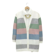 Women's Striped Knitted Cardigan – Effortless Chic & Comfort