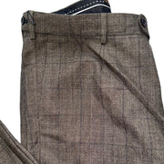 Men's Striped Wool Trousers – Classic & Sophisticated, Brown