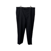 Men's Striped Wool-Cashmere Trousers – Tailored Elegance, Charcoal