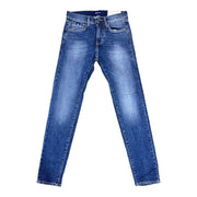 Men's Slim Fit Indigo Washed Jeans – Comfortable Stretch