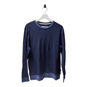 Men's Long Sleeve Crew Neck T-Shirt – Soft & Stylish Loungewear, Navy