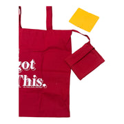 Foldable Cotton Tote Bag, Red