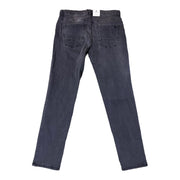 Men's Slim Fit Dark Grey Washed Jeans – Comfortable Stretch Denim
