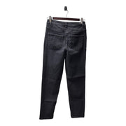 Women's Solid Regular Fit Mid Rise Jeans, Black