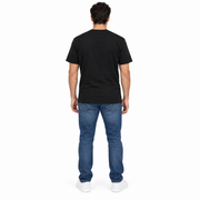 Men's T-Shirt – Word Grid Logo Graphic in Blue
