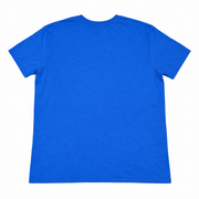 Men's T-Shirt – Word Grid Logo Graphic in Blue