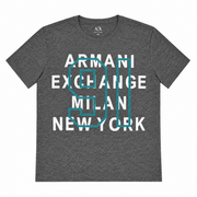 Men's T-Shirt – Milan & New York Graphic, Grey