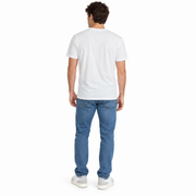 Men's T-Shirt – Word Grid Logo Graphic in Blue